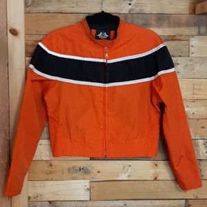Biker Design orange youth jacket Size M